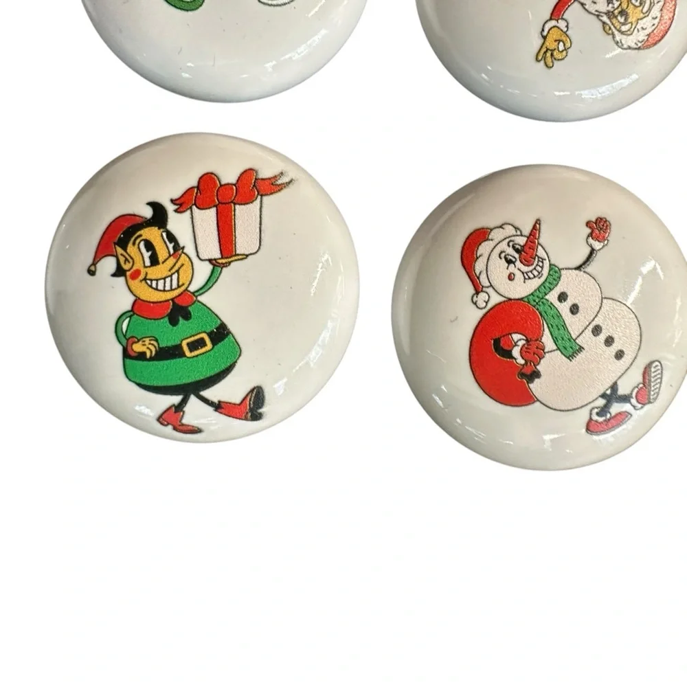 Christmas‎ Themed hardware drawer knobs set of 6 DYI crafts